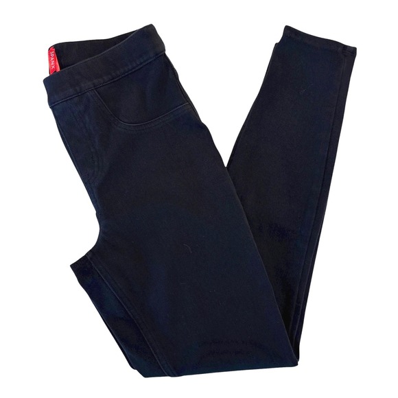 SPANX Womens SMALL Black Jeggings Pull On Denim Skinny Ankle Pants Trousers - Picture 1 of 9